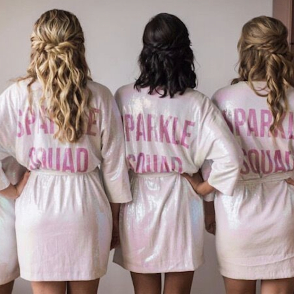 Sparkle Squad sequins robe SMALL